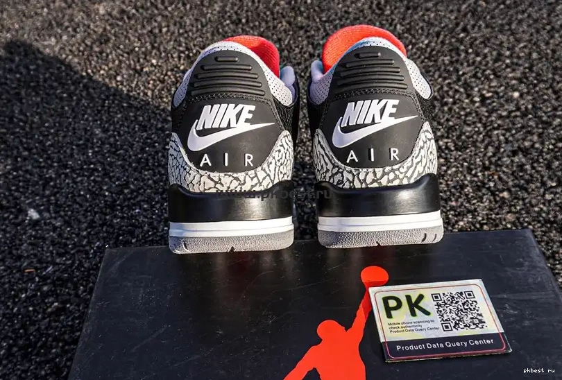 Cement Retro SHIP TO PK Jordan GOD READY Air 3 RETAIL MATERIALS Black 0517